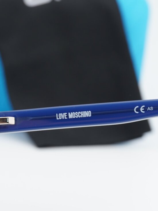 Moschino Love MOL520 0PJP 00 Square Eyeglasses 52mm - Blue main image 8